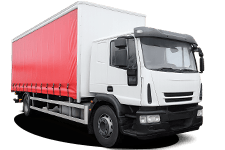 Van Hire Bedford - 18 Tonne Curtain Side Truck (Fast Load/Unload) - Truck hire Bedford